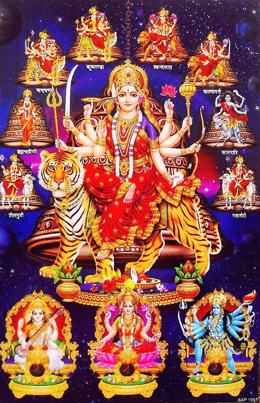 Navdurga, navadurga HD phone wallpaper | Pxfuel