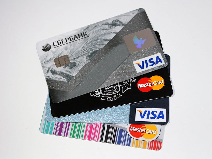 Visa-Karten · Stock, Mastercard HD-Hintergrundbild