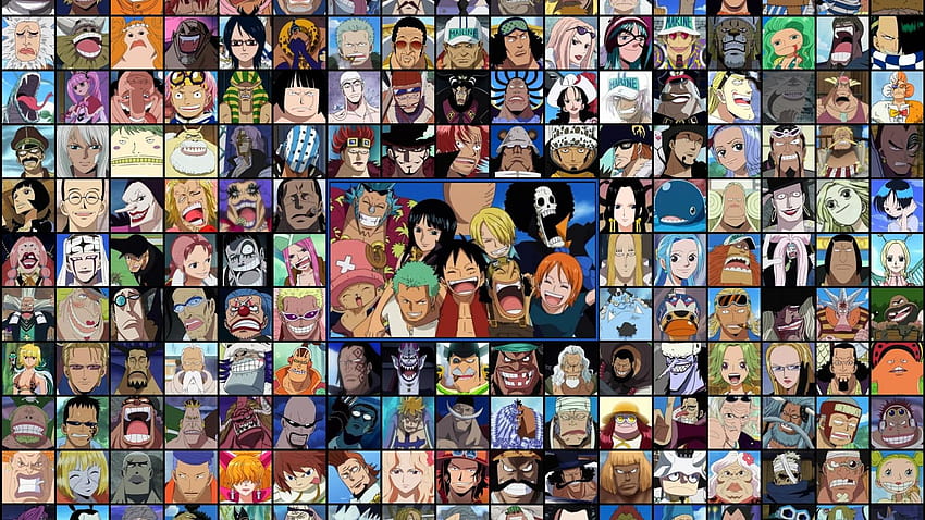 Postacie z One Piece Wszystkie postacie z anime Tapeta HD