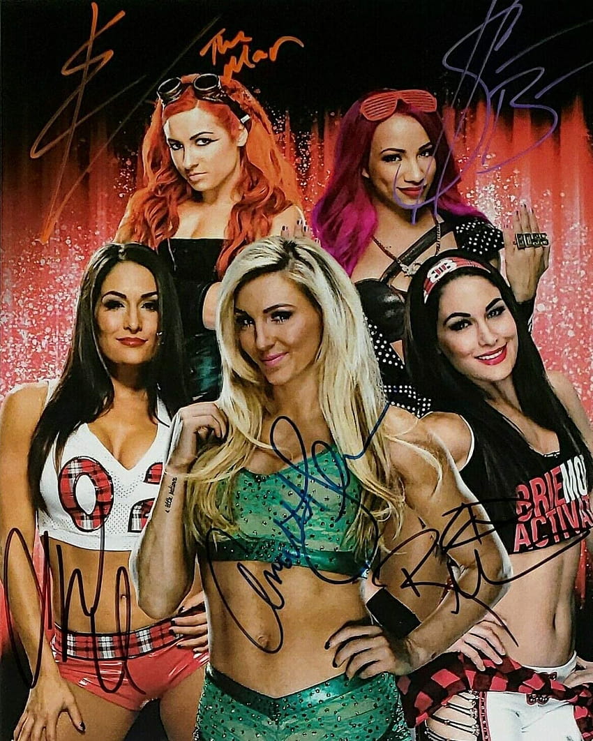 WWE Diva's 2020 reprint signed ...amazon, becky lynch and sasha banks HD phone wallpaper