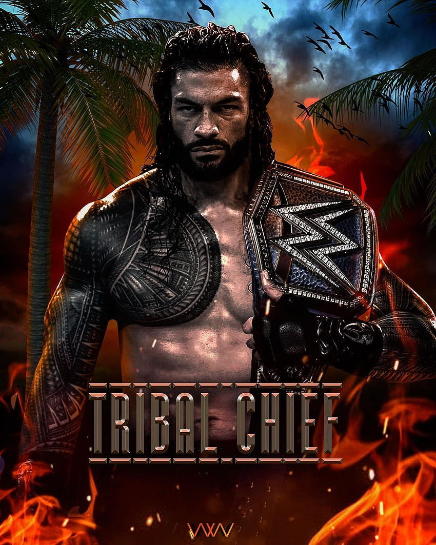 WWGFX di Instagram: “Tribal Chief @romanreigns, tribal chief roman rule wallpaper ponsel HD