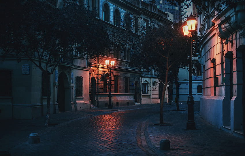 luz, rua, paisagem urbana, postes de iluminação, cena urbana, seção город, poste de iluminação papel de parede HD