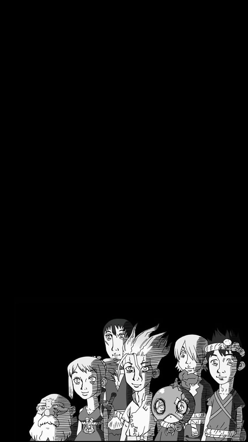 Made an Amoled Dr. Stone, anime amoled movie HD phone wallpaper