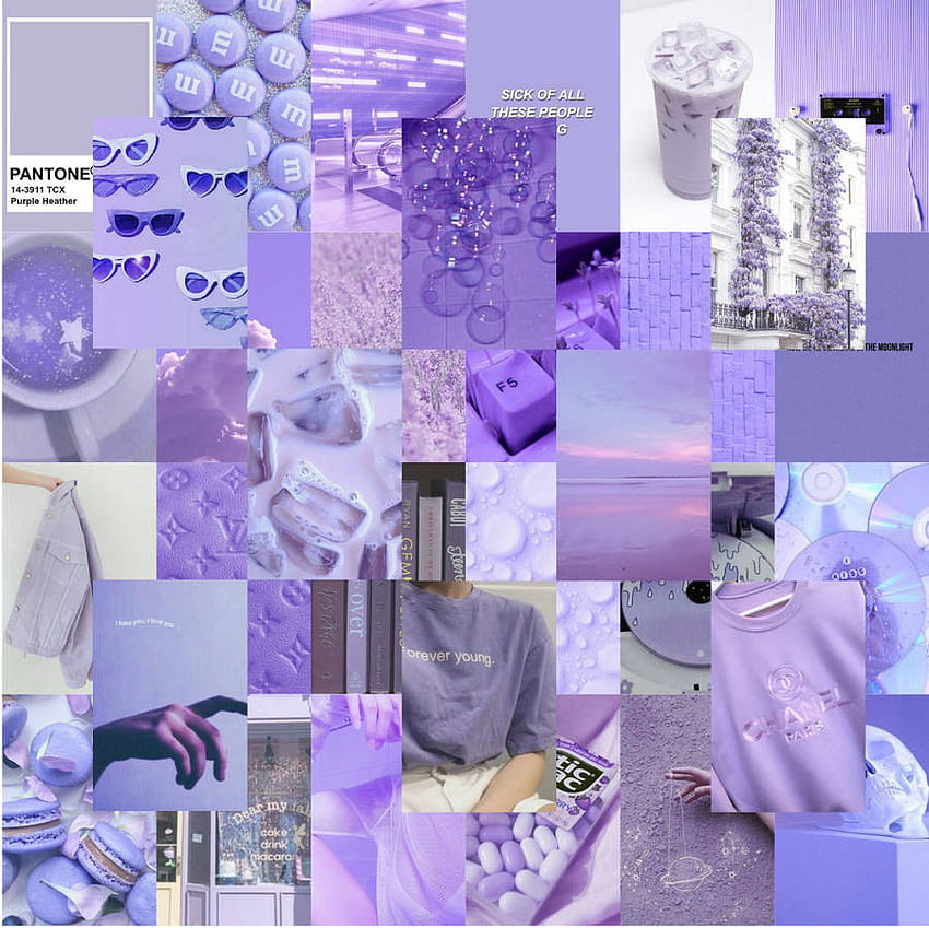 Pastel Purple Cool Things Collage, purple mood board HD wallpaper | Pxfuel