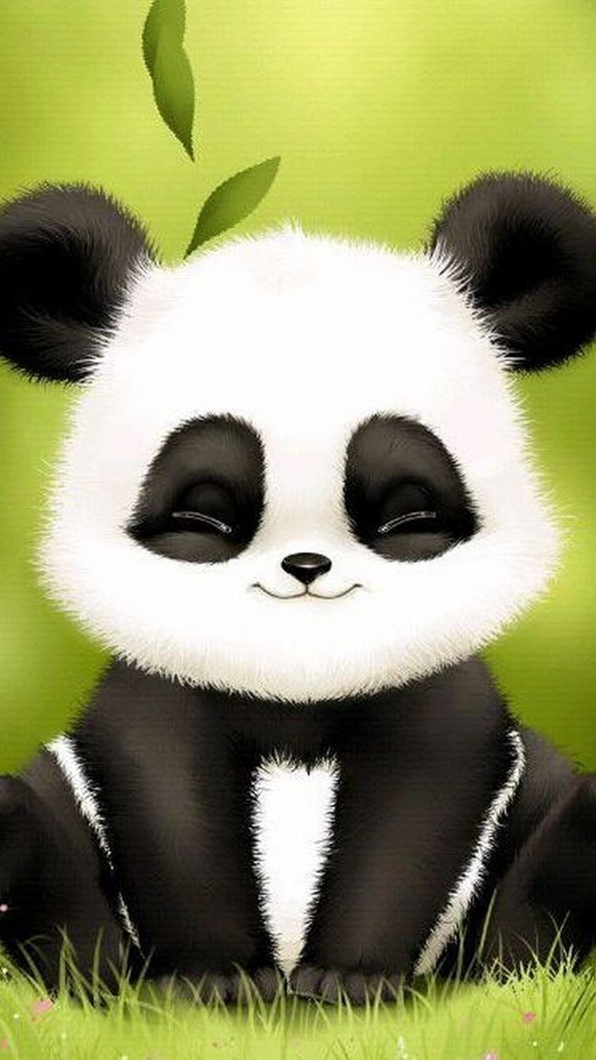 Cute Panda For Phone 1080x1920, animal drawing android HD phone wallpaper