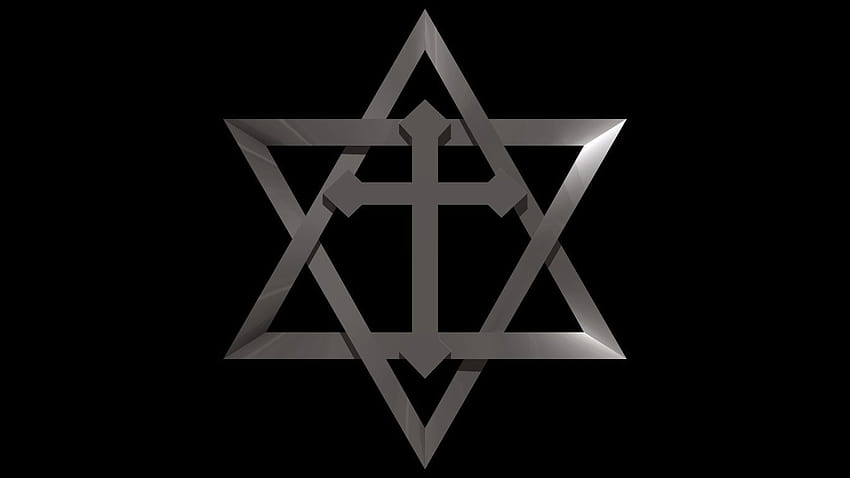 Star of David with Cross Silver by Balisongman07 HD 월페이퍼