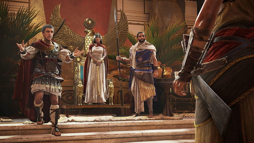 Cleopatra Vii Thea Philopator und Julius Caesar Assassin's HD-Hintergrundbild