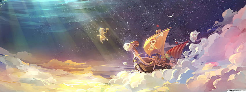 Going merry sailing through Skypiea's clouds by bruh1smokey HD wallpaper