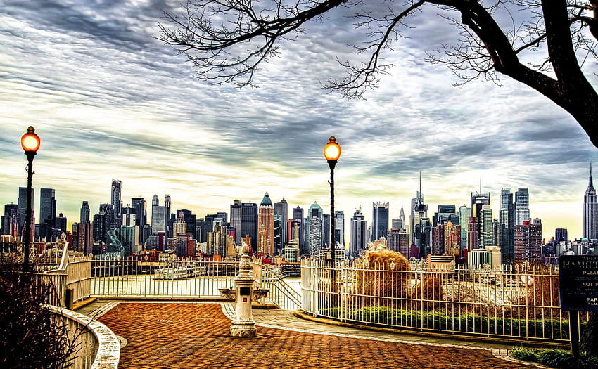 4 Vintage New York, view street city HD wallpaper