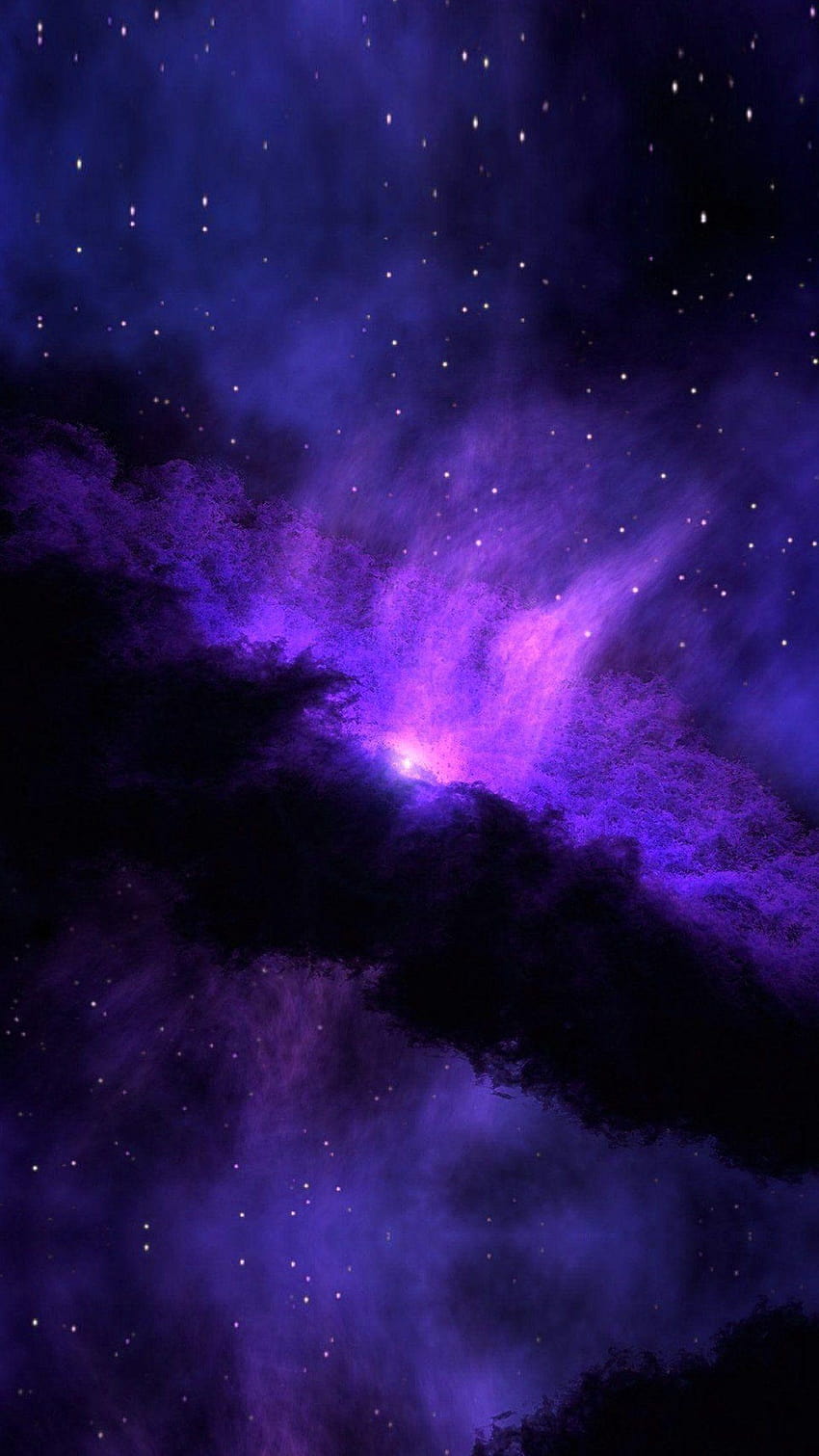 Blue Purple Galaxy Nebula, purple android HD phone wallpaper