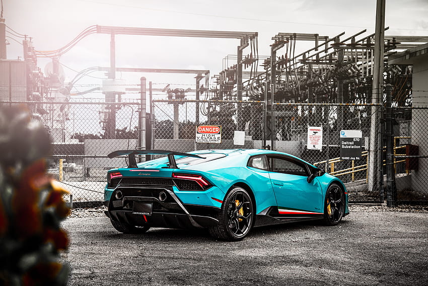 1366x768 Lamborghini Huracan Performante ด้านหลัง 1366x768 วอลล์เปเปอร์ HD
