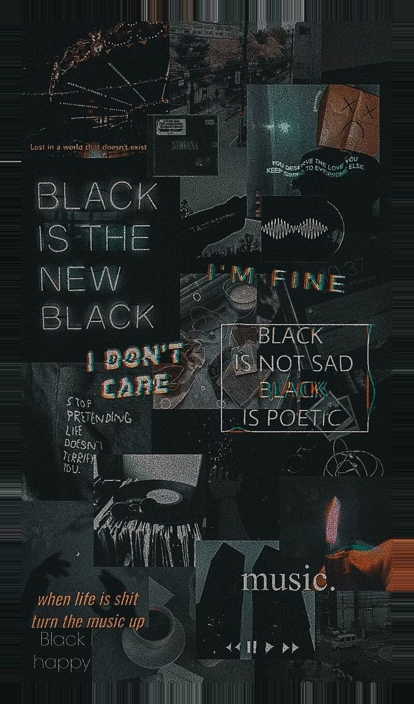 Retro Dark, black vintage aesthetic HD phone wallpaper