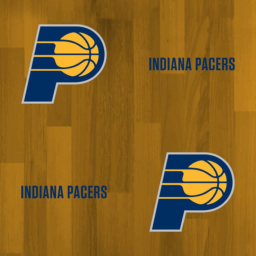 Indiana Pacers: Hartholzmuster, Indiana Pacers-Logo HD-Handy-Hintergrundbild