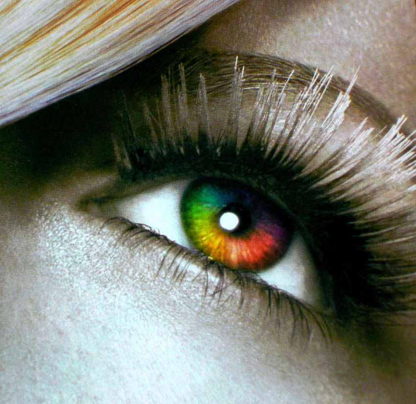 赤 : Eyes Beautiful Eyes Myspace、虹色の目 高画質の壁紙