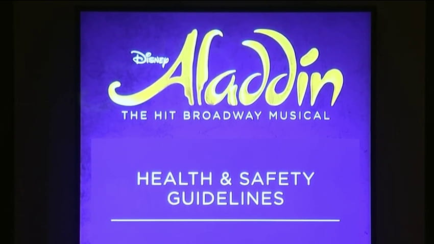Повторното отваряне на „Аладин“ на Бродуей, спряно от COVID HD тапет