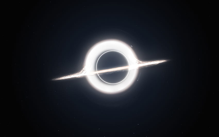 Gargantua Schwarzes Loch HD-Hintergrundbild