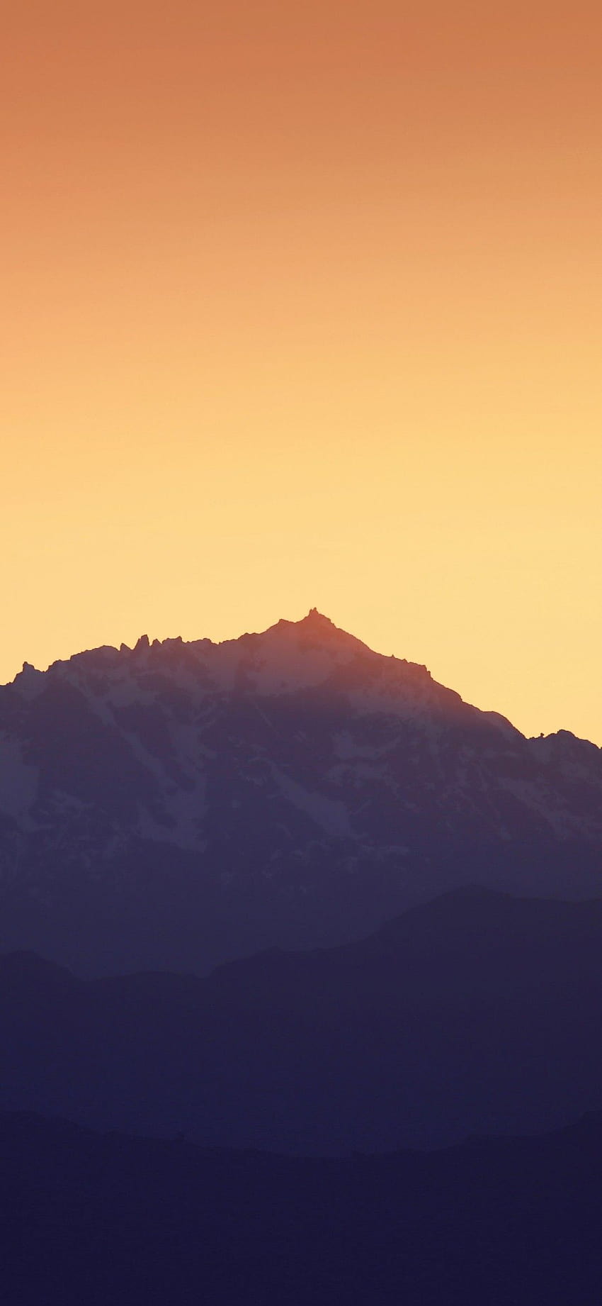 Mountains , Sunset, Silhouette, Yellow sky, Dusk, Sunrise, Seattle, Washington, Nature HD phone wallpaper