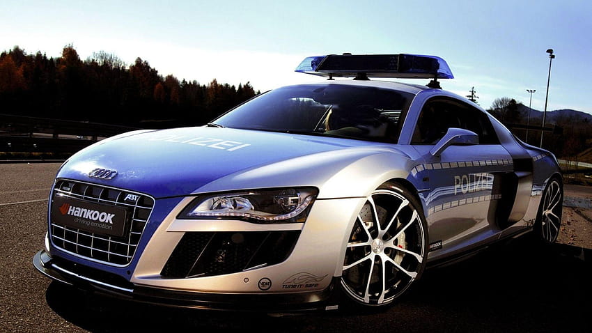 Audi cop car модифицирана спортна кола – полицейски коли HD тапет