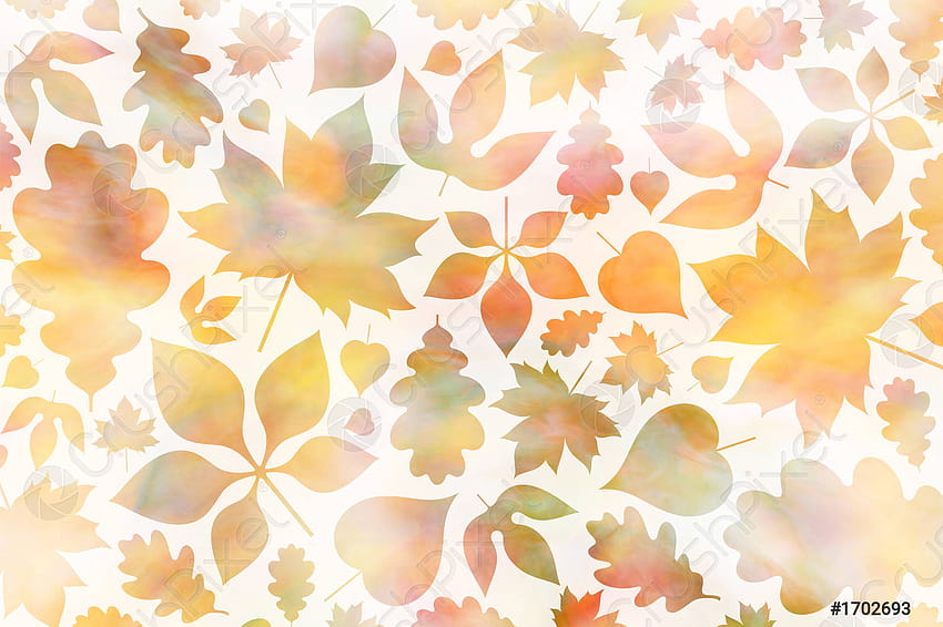 Autumn backgrounds with falling maple and oak leaves Watercolor backgrounds, autumn leaves watercolor HD wallpaper