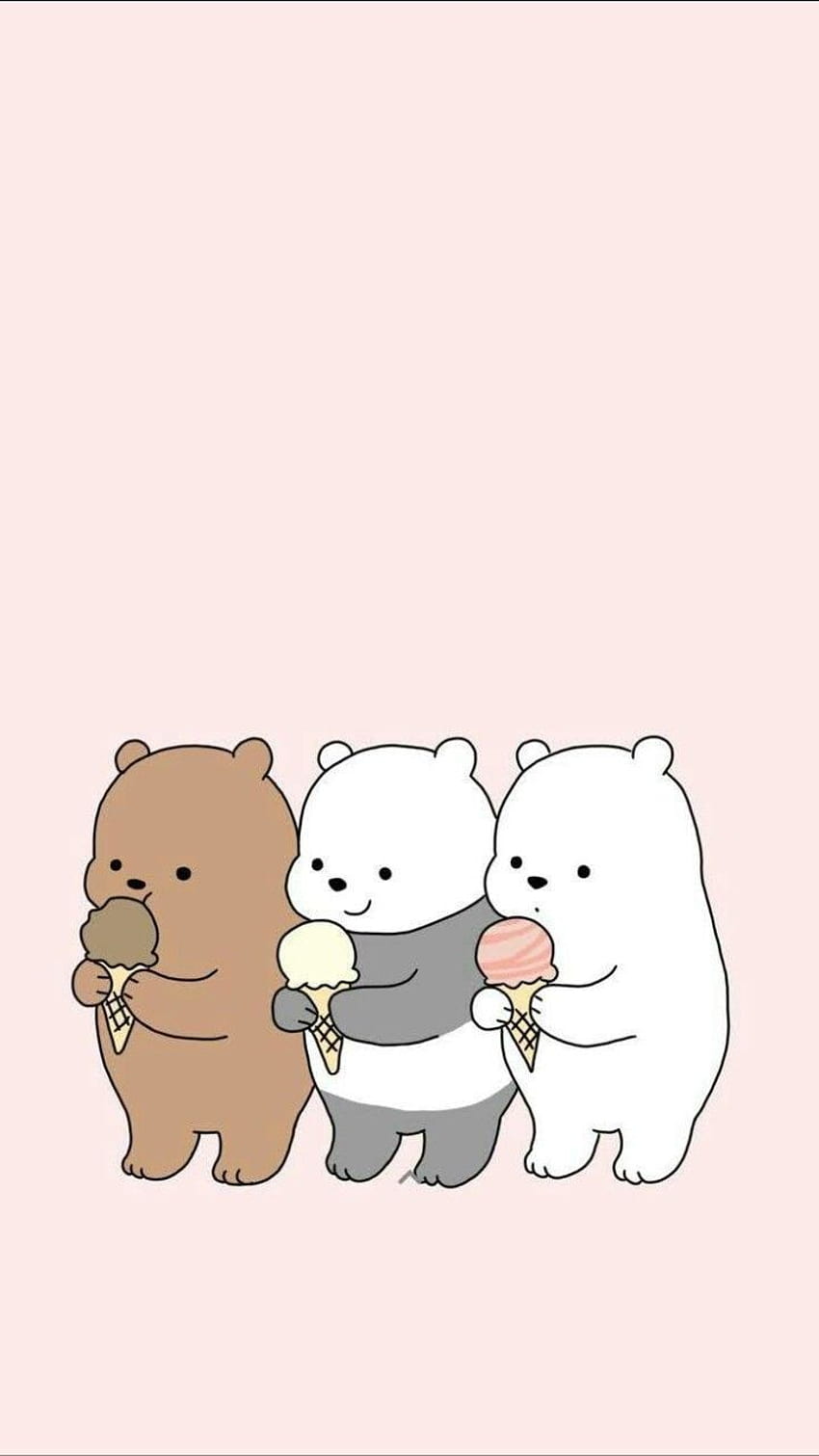 Orso simpatico cartone animato, orso coreano Sfondo del telefono HD