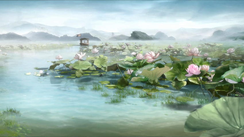 and lotus pier on Tumblr HD wallpaper