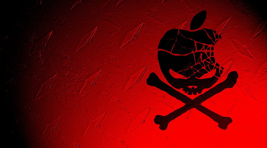 Apple Skull Cute & Cool •, cute red and black HD wallpaper