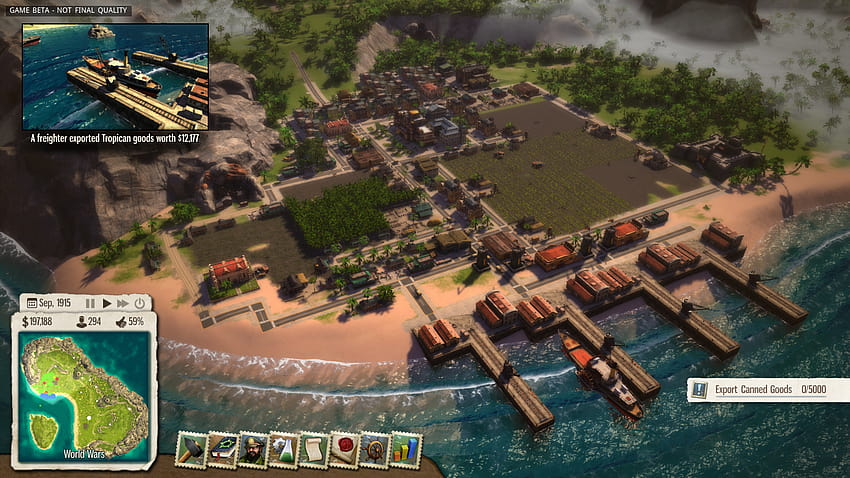 Преглед на Tropico 5: Изграждане на империя с твърде много насоки HD тапет