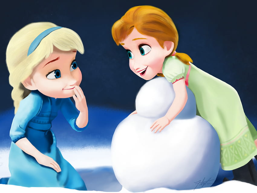 Dari Frozen Elsa Dan Anna Baby Wallpaper HD Pxfuel