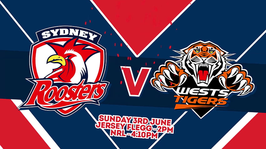 Roosters V Wests Tigers in Round 13, wests tigers 2019 logos HD wallpaper