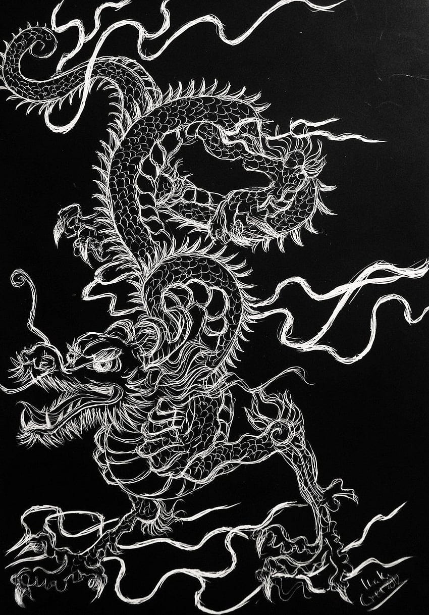Chinese by ~SuperImki on deviantART, aesthetic japanese dragon HD phone wallpaper