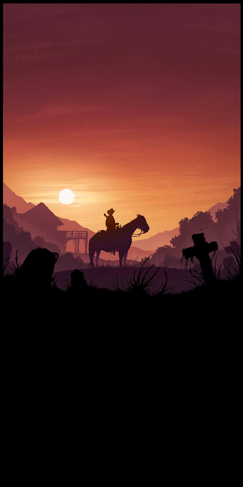 Telepon Red Dead Redemption II, ponsel rdr2 wallpaper ponsel HD