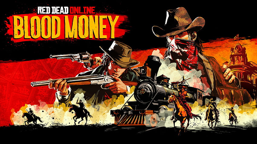 Red Dead Online: Blood Money: と背景 高画質の壁紙