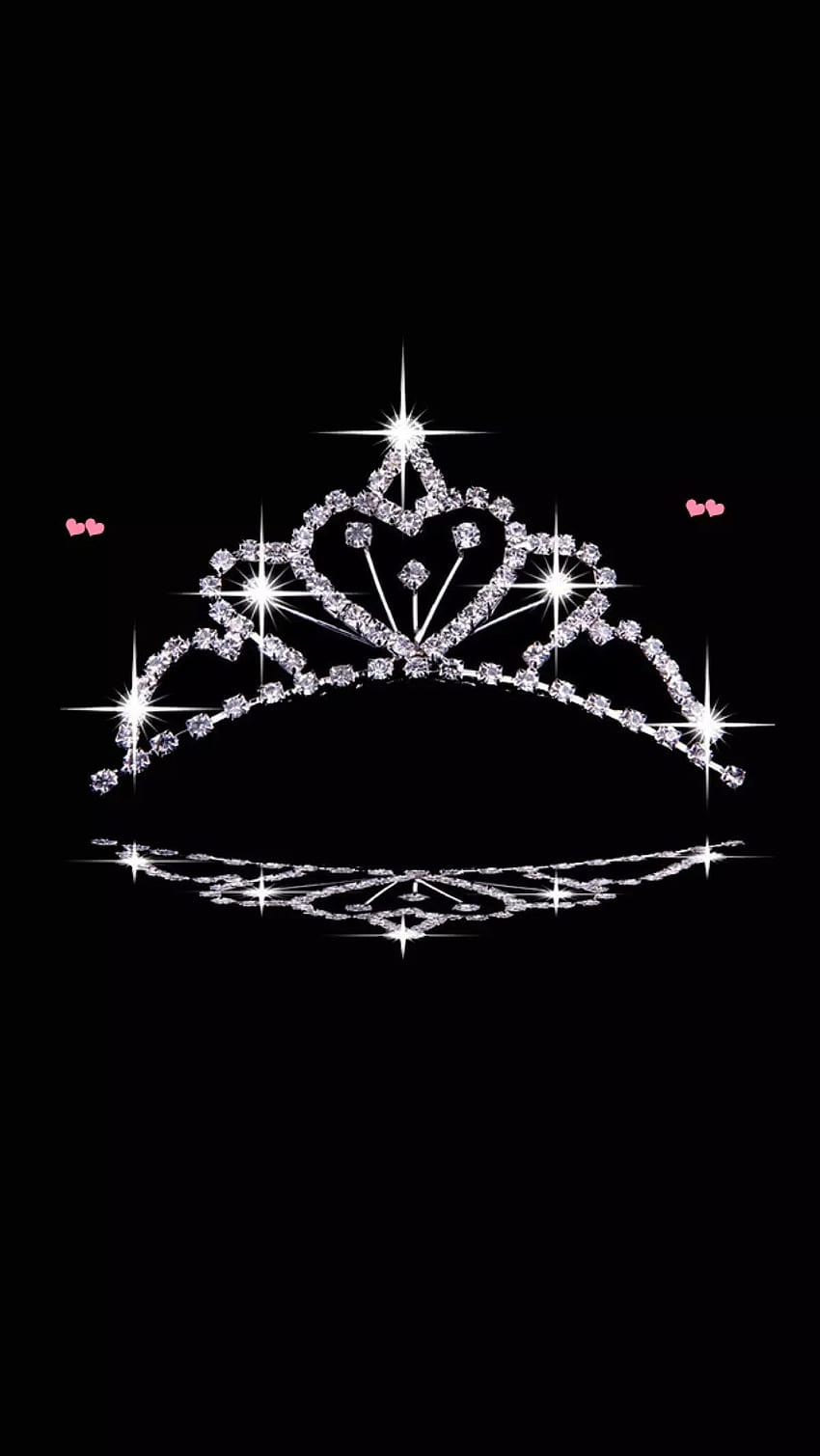iPhone Princess Crown, czarne dziewczyny z koroną Tapeta na telefon HD