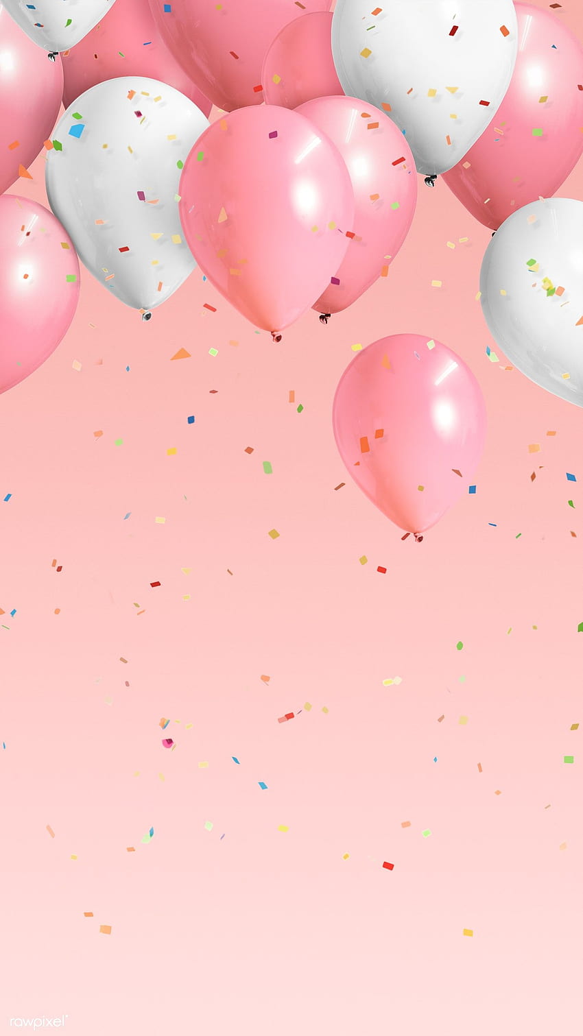 ilustrasi premium dari bingkai balon merah muda pastel yang meriah, bingkai pastel wallpaper ponsel HD