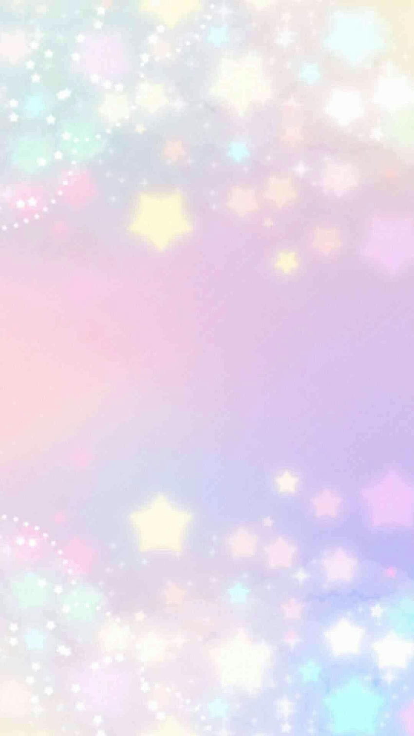 Pastel brillante, arcoiris pastel kawaii fondo de pantalla del teléfono
