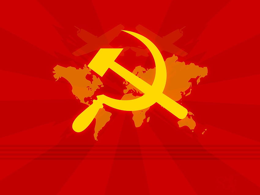 Soviet Flag, hammer and sickle HD wallpaper