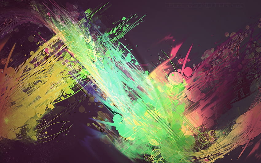abstract graphic design art circles glow colored, colorful abstract graphic design HD wallpaper