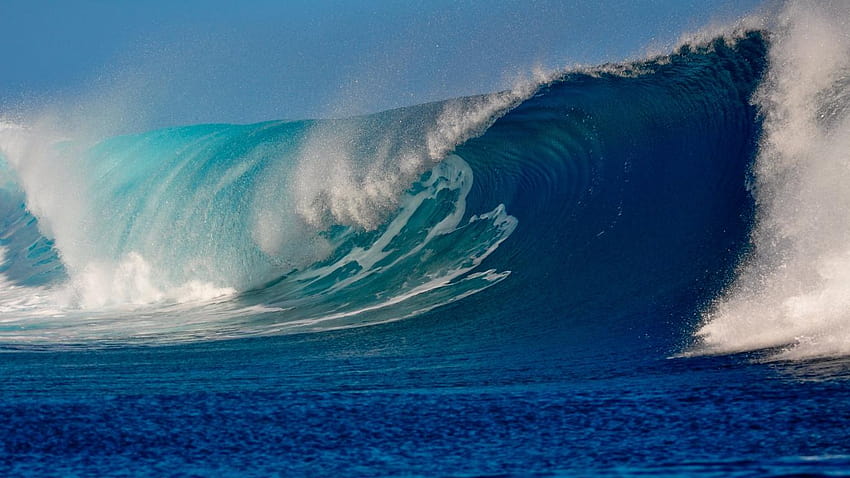 Sea Wave Beautiful Big Ocean Waves – バイト、ビッグウェーブ 高画質の壁紙