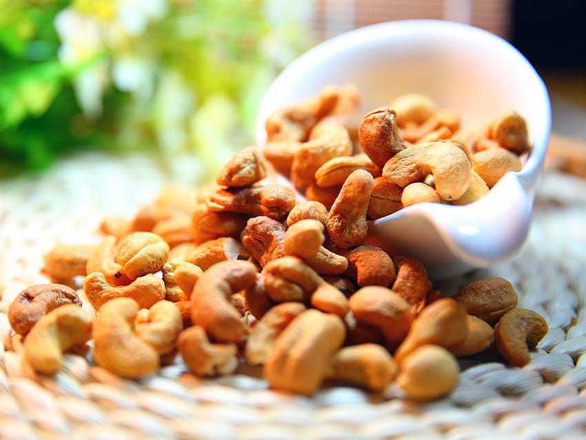 Cashew nut food close HD wallpaper