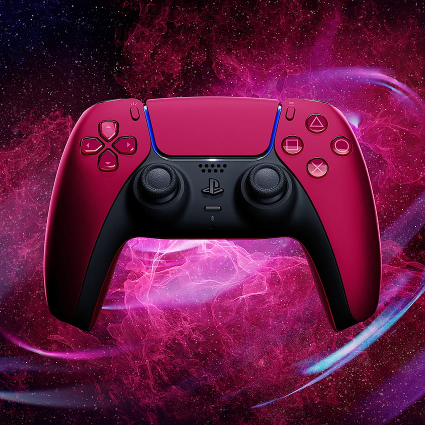 Sony PS5 , DualSense Wireless Controller, Cosmic Red, Technology HD phone wallpaper