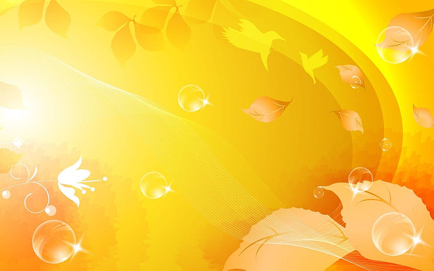 Yellow Abstract Group, background kuning orange HD wallpaper
