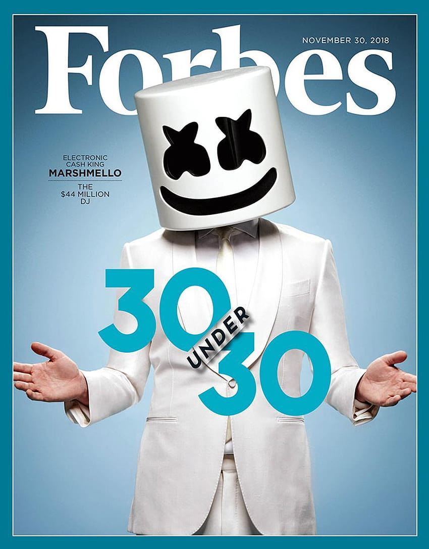 Forbes 30 Under 30 커버 스토리: Marshmello가 4,400만 달러 DJ가 된 방법, marshmello keep it mello HD 전화 배경 화면