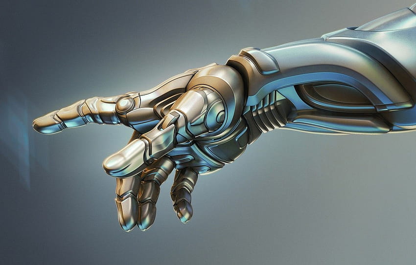 mechanism, robot, hand ...goodfon, cyborg arm HD wallpaper