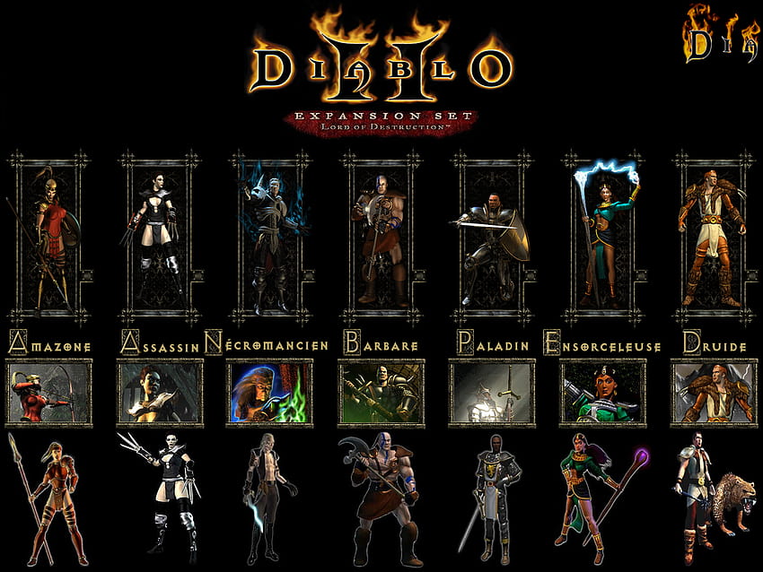 Diablo II Character classes. I I have always preferred the barbarian!, diablo 2 HD wallpaper