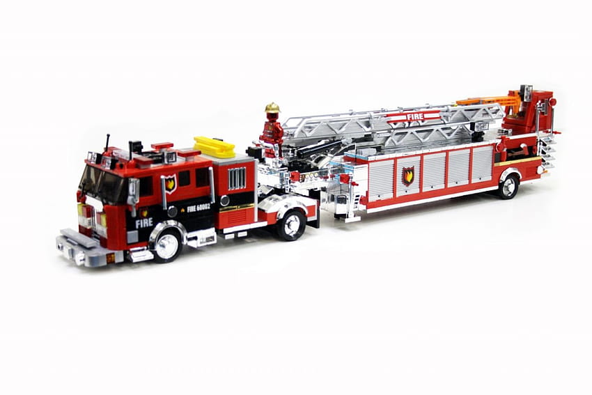 VEHICLES, lego fire truck HD wallpaper