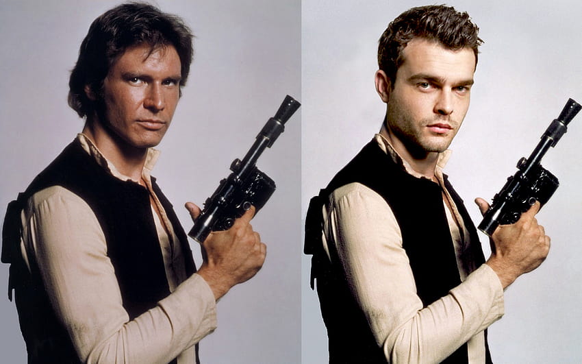 Young Han Solo Movie: Harrison Ford and Alden Ehrenreich d together HD wallpaper