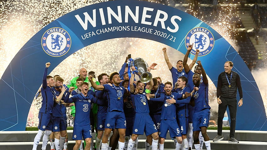 Finale di Champions League: il Chelsea ha incoronato i vincitori negando al Manchester City il primo titolo europeo importante, chelsea uefa champions league champions 2021 Sfondo HD