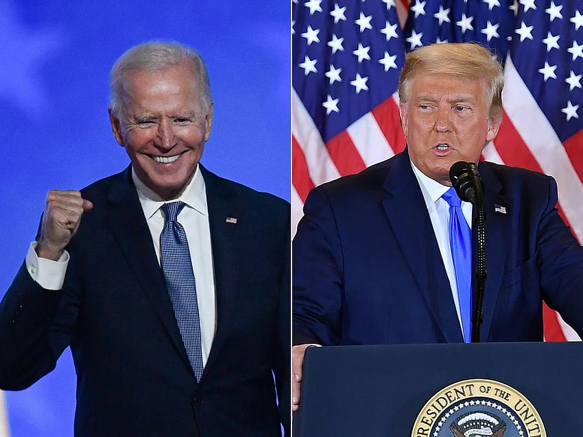 US elections 2020: Biden and Trump both claim to be confident of victory in knife HD wallpaper
