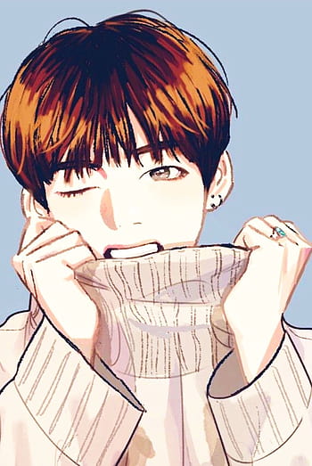 BTS Drawing Anime cute thing purple face violet png  PNGWing