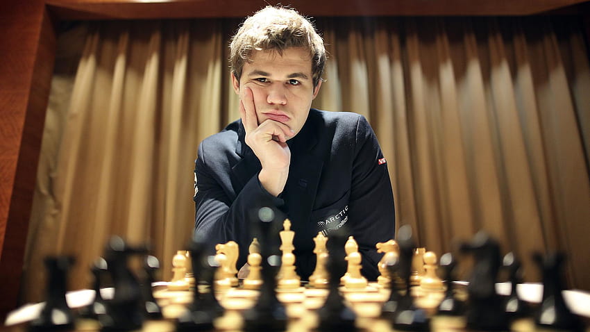 Световният шампион Магнус Карлсен внася блясък в света на шаха HD тапет